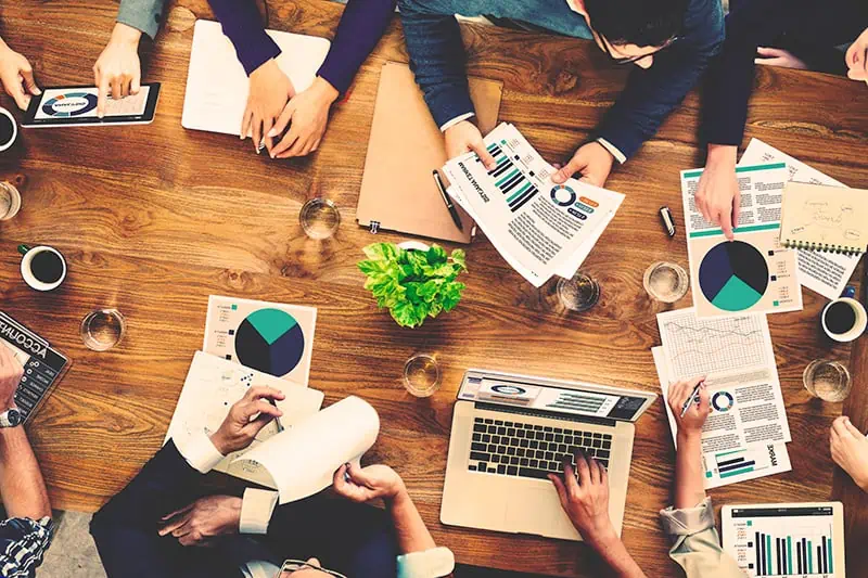 an image from the top of a strategy session