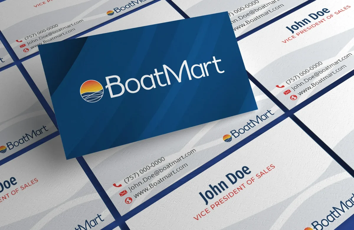 an image of the boatmart business cards