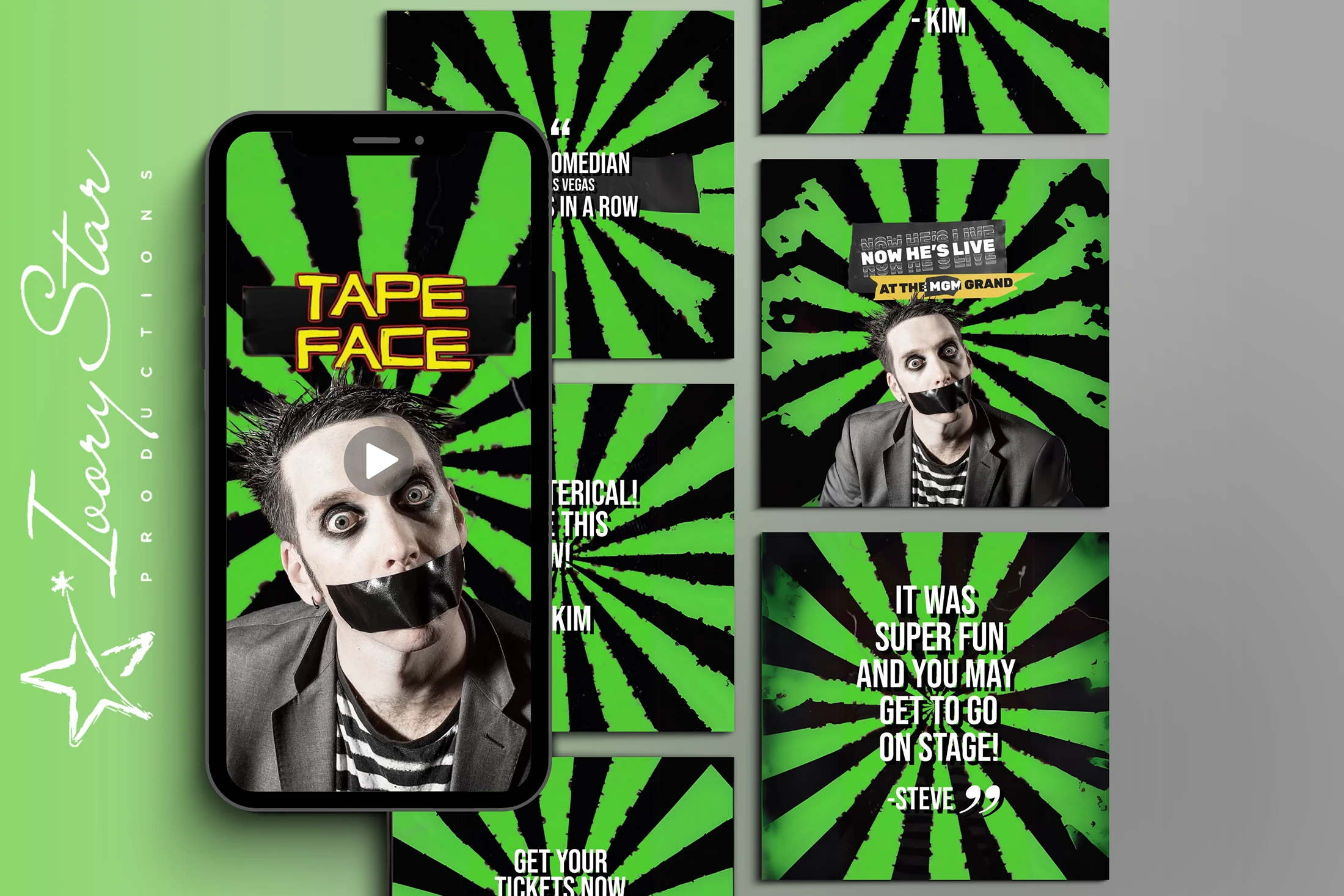 an image of tape face work