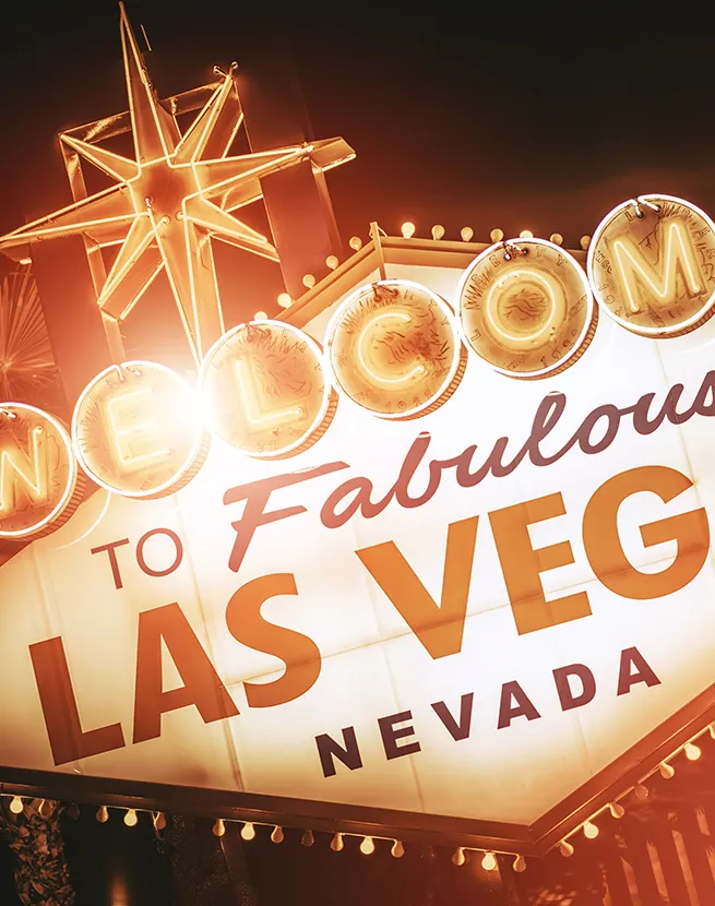 an image of the famous "Welcome to Las Vegas, Nevada" sign