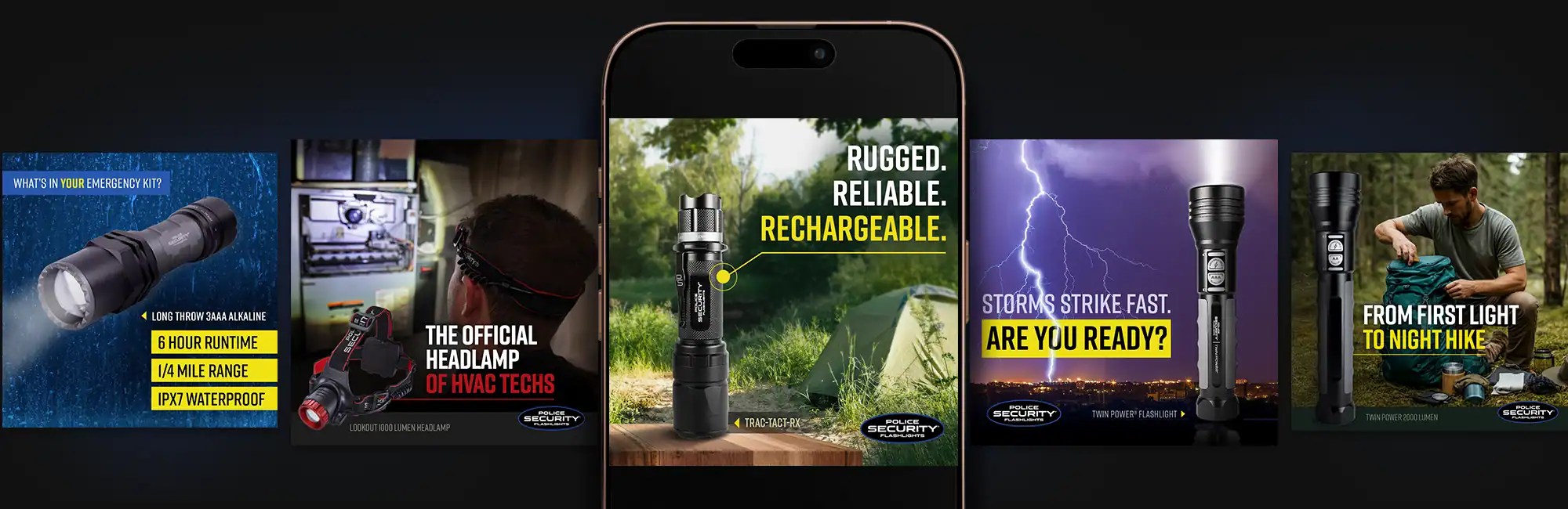 an image of a mobile phone with ads around it.