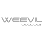 a grey image of the weevil outdoor logo
