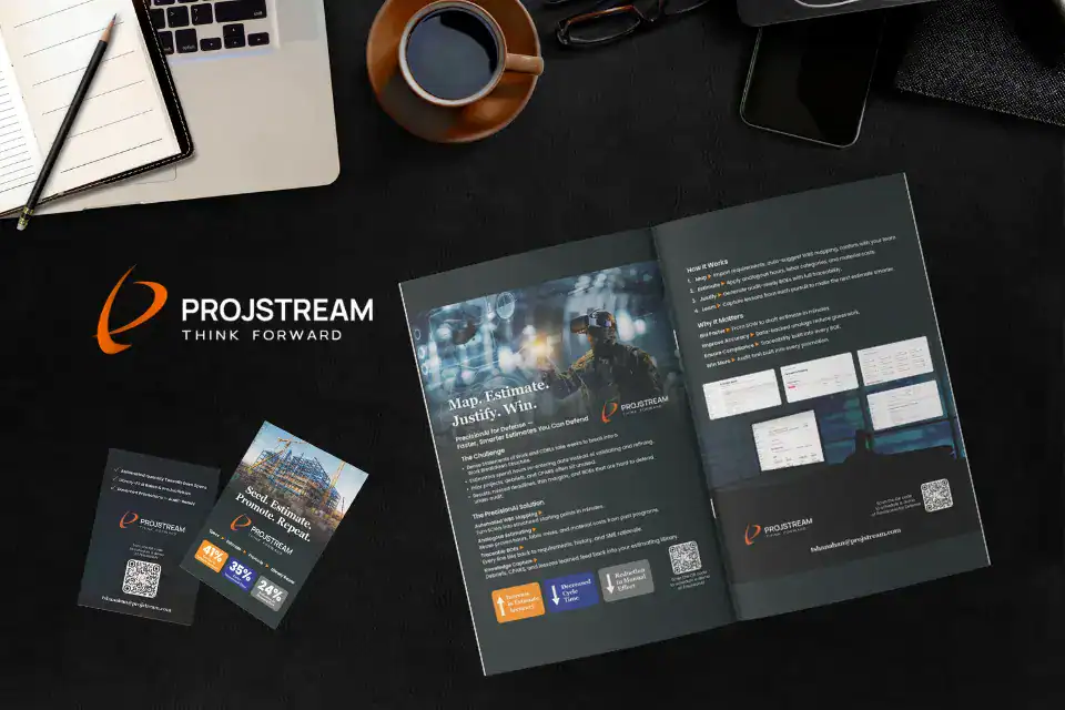 image of projstream creative inside a magazine cover
