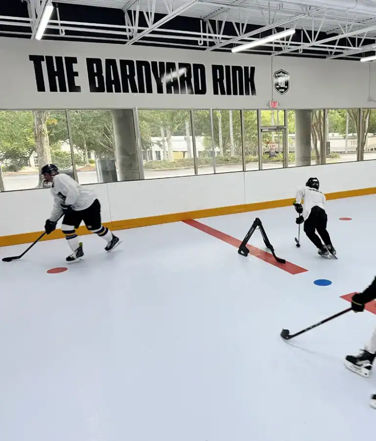 image of hockey players on a rink playing hockey