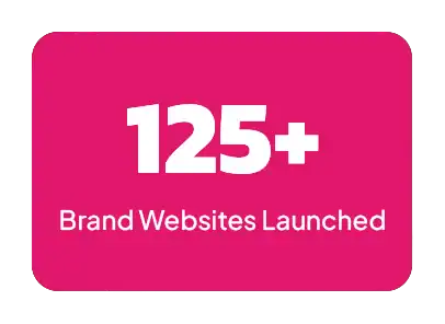 125+ Brand Websites Launched